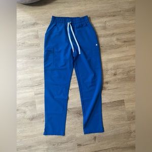 FIGS skinny scrub pants royal blue